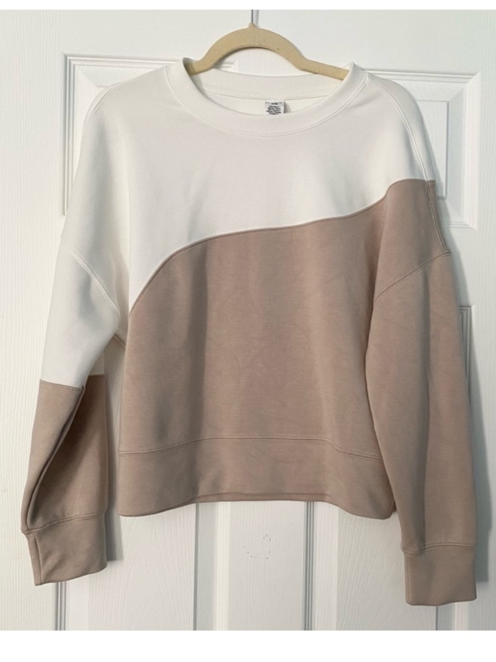RBX White and tan Crewneck Sweatshirt